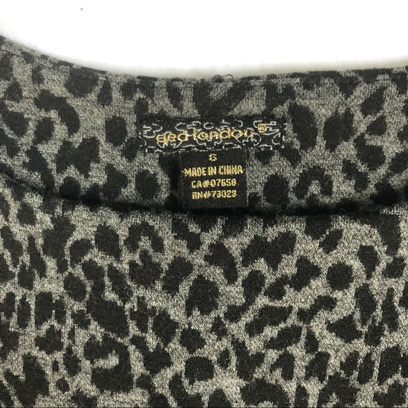 QED London fit and flare leopard print knit dress size small comfy and stretch - Picture 8 of 16